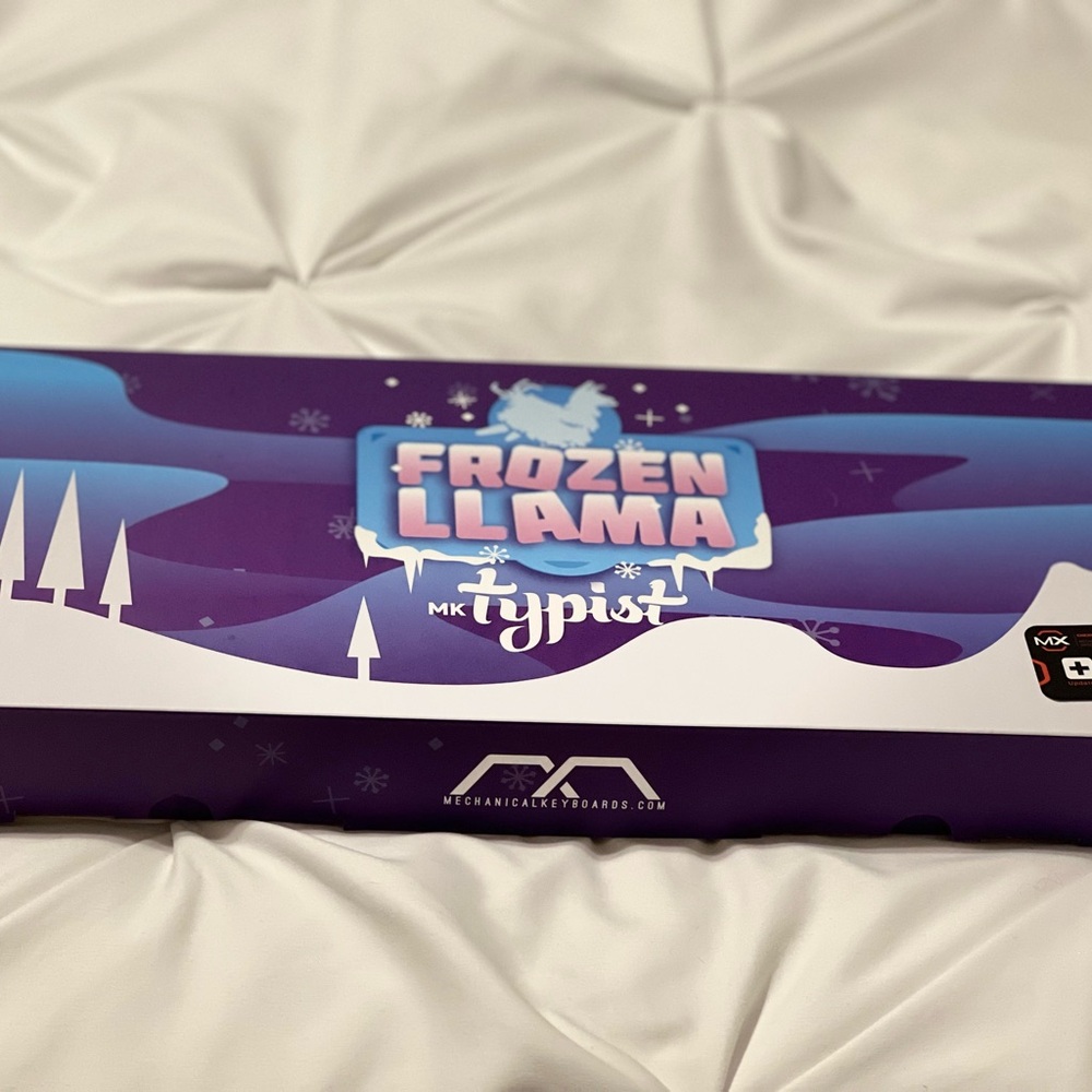MK Frozen Llama Typist Keyboard plus additional keys.